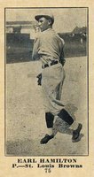 1916 Sporting News #75 Earl Hamilton Blank Back Baseball Card