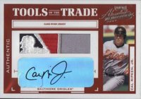 2004 Playoff Absolute Memorabilia Tools of the Trade #TT-24 Cal Ripken Jr. Material-Signature Baseball Card