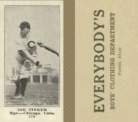 1916 Everybody's #174 Joe Tinker Baseball Card