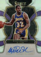 2022 Panini Select Signatures #SMGJ Magic Johnson Basketball Card