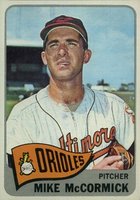 1965 Topps #343 Mike McCormick Baseball Card