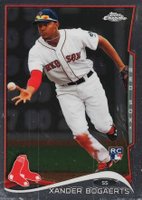 2014 Topps Chrome #25 Xander Bogaerts English Back Baseball Card
