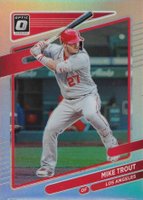 2021 Panini Donruss Optic #174 Mike Trout Holo Baseball Card