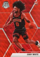 2019 Panini Mosaic #211 Coby White Red Wave Basketball Card