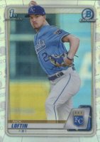 2020 Bowman Draft #BD14 Nick Loftin Chrome-Refractor Baseball Card