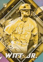 2022 Topps Fire #198 Bobby Witt Jr. Gold Minted Baseball Card