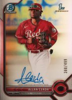 2022 Bowman Chrome Prospect Autographs #CPAAC Allan Cerda Refractor Baseball Card