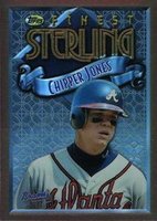 1996 Finest #16 Chipper Jones Refractor Baseball Card
