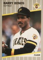 1989 Fleer Glossy #202 Barry Bonds Baseball Card
