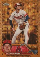2023 Topps Gilded Collection #17 Shohei Ohtani Wave Gold Etch Baseball Card