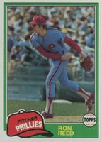 1981 Topps #376 Ron Reed Baseball Card