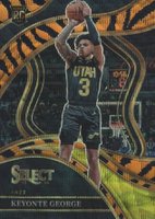 2023 Panini Select #295 Keyonte George Tiger Prizm Basketball Card