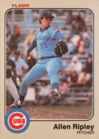 1983 Fleer #506 Allen Ripley Baseball Card