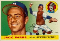 1955 Topps #23 Jack Parks Baseball Card
