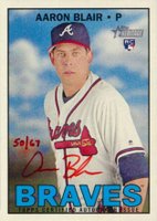2016 Topps Heritage Real One Autographs #AB Aaron Blair Red Ink Baseball Card