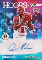 2019 Panini Hoops Premium Stock Hoops Ink #DR2 Dennis Rodman Basketball Card