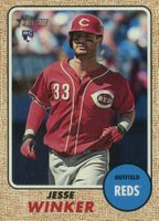 2017 Topps Heritage  #517 Jesse Winker Action Baseball Card