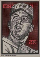 1984 O'Connell & Son Ink Mini Prints #140 Mickey Mantle Baseball Card