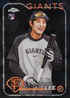 2024 Topps Chrome Sapphire #691 Jung Hoo Lee SP-Black Baseball Card