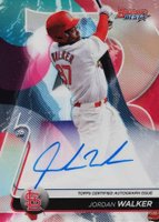 2020 Bowman's Best Best of 2020 Autographs #B20JW Jordan Walker Refractor Baseball Card