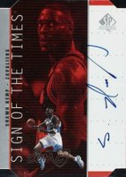 1998 SP Authentic Sign of the Times  #SH Shawn Kemp Silver Basketball Card