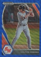 2021 Panini Prizm Draft Picks #PDP5 Colton Cowser Blue Wave Baseball Card