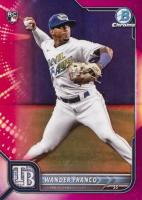 2022 Bowman Chrome #10 Wander Franco Fuchsia Refractor Baseball Card