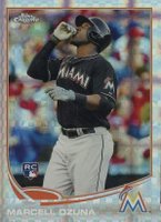 2013 Topps Chrome #33 Marcell Ozuna Xfractor Baseball Card