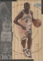 1998 Upper Deck Hardcourt Jordan Holding Court #J6 Michael Finley/Michael Jordan Silver Basketball Card