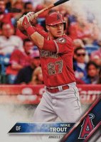 2016 Topps #1 Mike Trout Batting Baseball Card