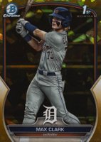 2023 Bowman Draft Sapphire Edition #BDC76 Max Clark Gold Baseball Card