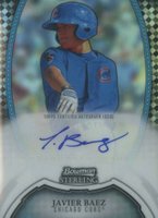 2011 Bowman Sterling Prospects Autographs #BSPJB Javier Baez Black Refractor Baseball Card