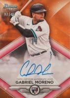 2023 Bowman Sterling Rookie Autographs #RAGM Gabriel Moreno Orange Baseball Card