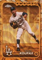 2024 Topps Gilded Collection #34 Sandy Koufax Gold Wave Baseball Card