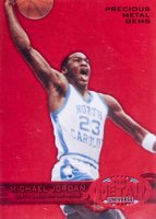 2011 Fleer Retro Precious Metal Gems #PM-MJ Michael Jordan Red Basketball Card
