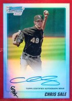 2010 Bowman Chrome Draft Picks & Prospects #BDPP92 Chris Sale Autograph-Red Refractor Baseball Card