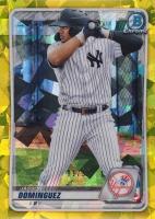 2020 Bowman Draft Chrome Sapphire Edition #BD151 Jasson Dominguez Yellow Baseball Card