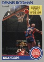 1990 Hoops #109 Dennis Rodman Basketball Card