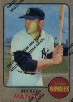 1996 Topps Mantle Finest #18 1968 Topps Reprint w/Coating Baseball Card