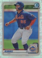 2020 Bowman Draft #BD143 Francisco Alvarez Chrome-Refractor Baseball Card