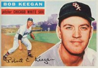 1956 Topps #54g Bob Keegan Gray Back Baseball Card