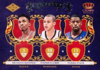 2009 Panini Crown Royale Rookie Royalty #1 Brandon Jennings/Stephen Curry/Tyreke Evans Basketball Card