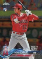 2018 Topps Chrome Update #HMT32 Shohei Ohtani Baseball Card