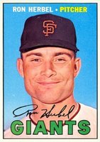 1967 Topps #156 Ron Herbel Baseball Card