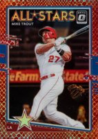2020 Panini Donruss Optic #197 Mike Trout Red Dragon Choice Baseball Card