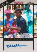 2023 Leaf Vivid Technicolor Autographs #TBM4 Brice Matthews White Crystal Baseball Card