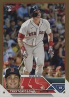 2023 Topps #92 Triston Casas Gold Baseball Card