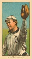 1909 White Borders Ghosts, Miscuts, Proofs, Blank Backs & Oddities #122 Harry Davis Phila. H. Davis On Front Baseball Card
