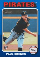2024 Topps Heritage #594 Paul Skenes Dark Blue Border Baseball Card