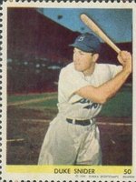 1949 Eureka Stamps #50 Duke Snider Baseball Card